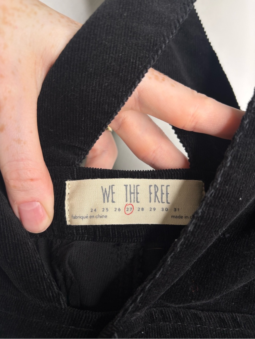 Free People We The Free Women's Black Old School Love Jumpsuit Size 27 Fall Boho - Picture 7 of 10